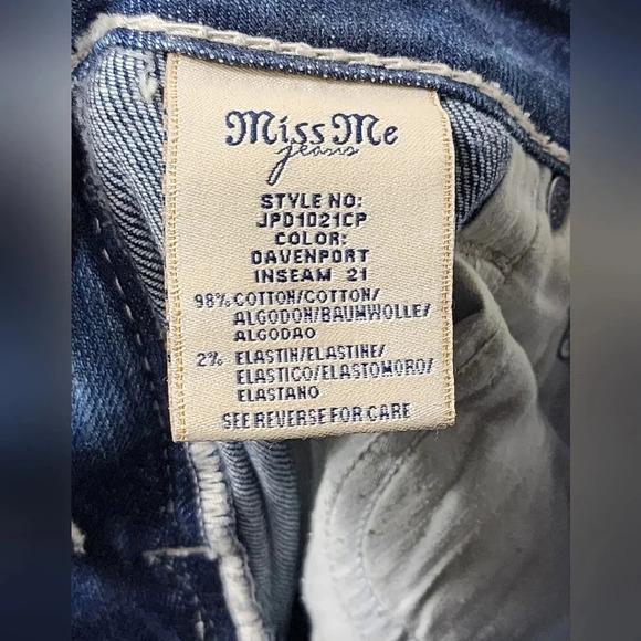 MISS ME Irene Women's Capri Jeans Size 29 Western Rodeo Cowgirl Boho - Picture 8 of 10